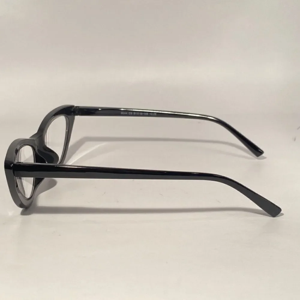 1340 Emma Cateye Reading Glasses 2.25 Black Readers NWT